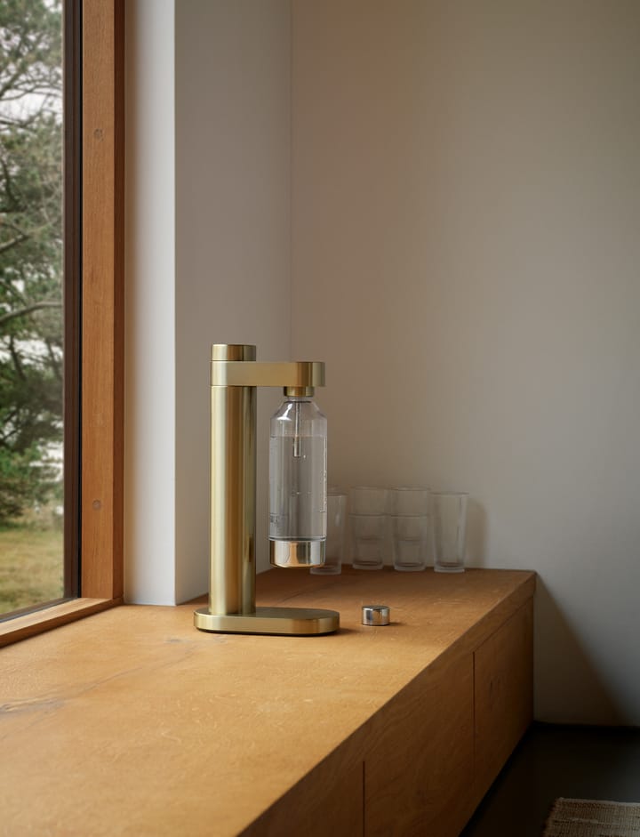 Carbonatador de agua Brus, Brushed brass Stelton