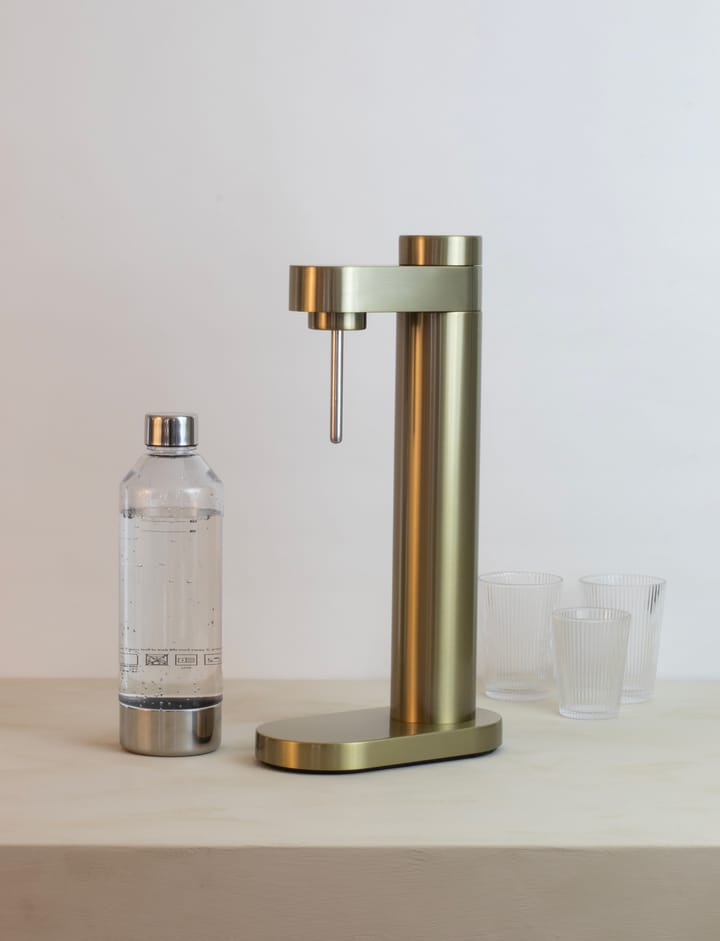 Carbonatador de agua Brus, Brushed brass Stelton