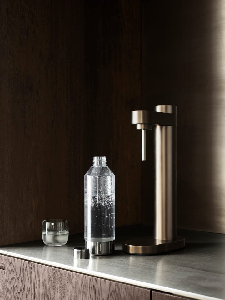 Carbonatador de agua Brus, Dark brown metalic Stelton