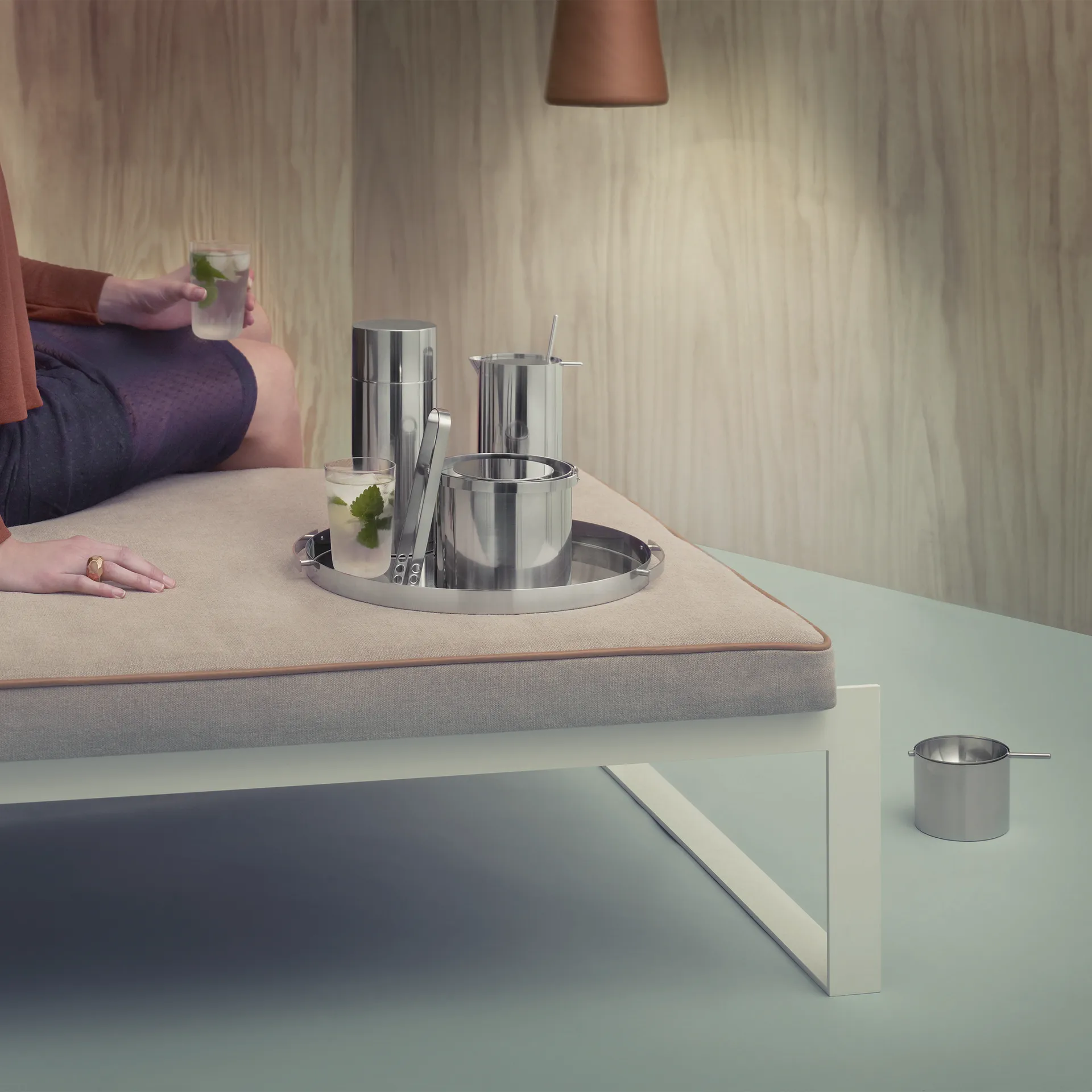 Cocktail shaker AJ cylinda-line 0,75 l, inoxidable Stelton