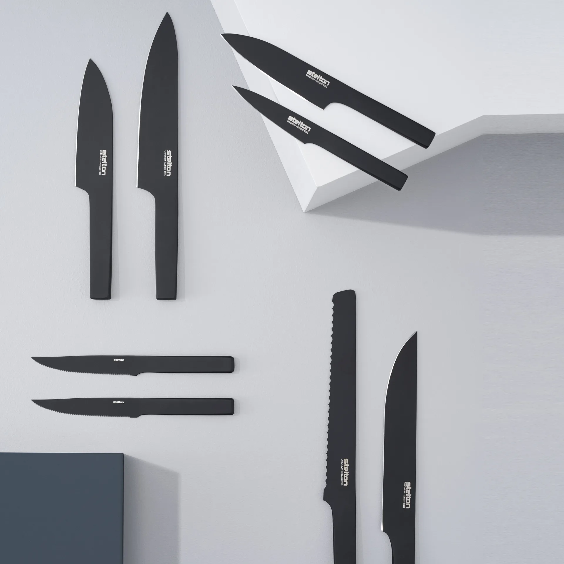 Cuchillo de trinchar Pure Black, 36 cm Stelton