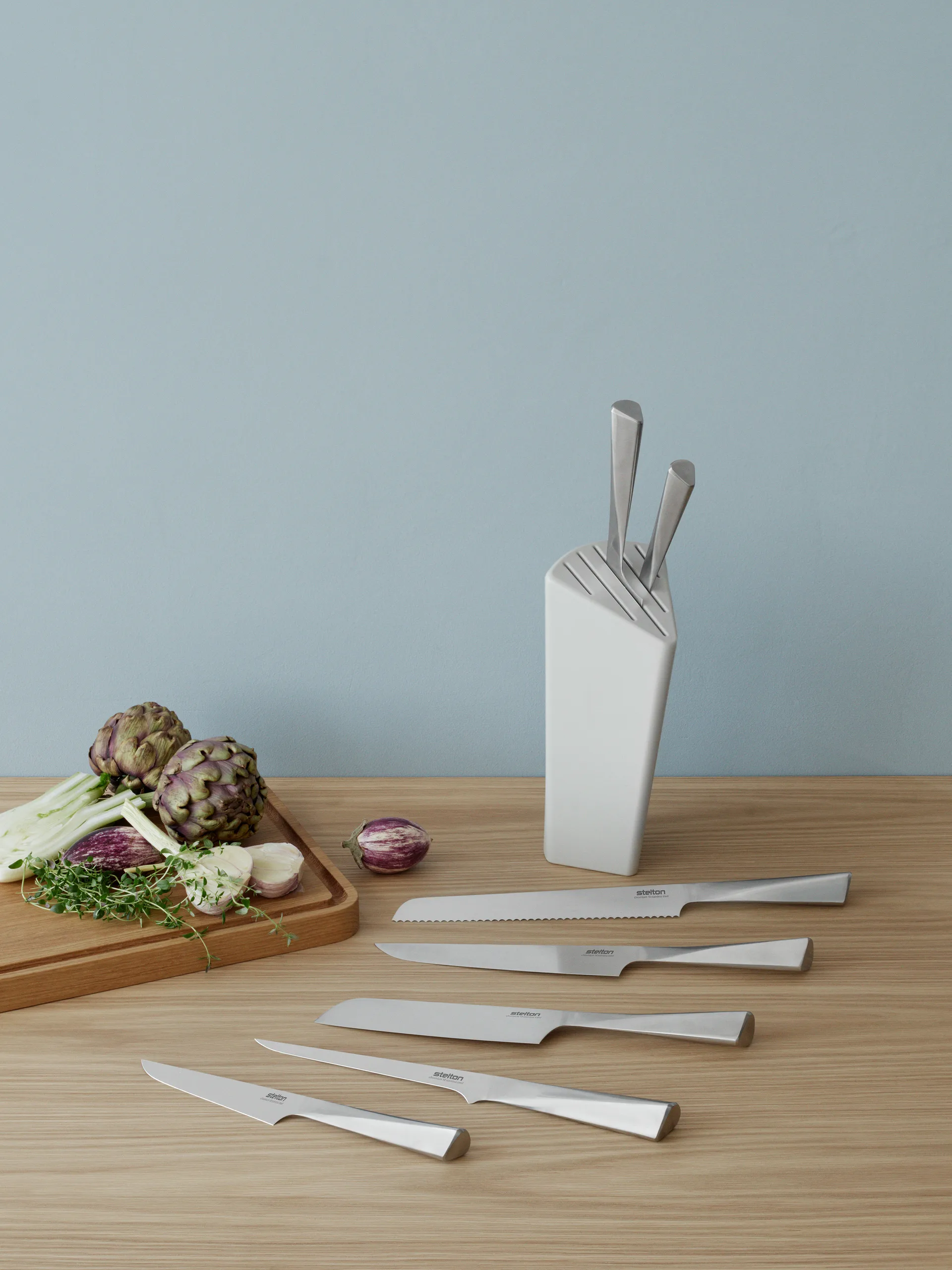 Cuchillo santoku Trigono, 18 cm Stelton
