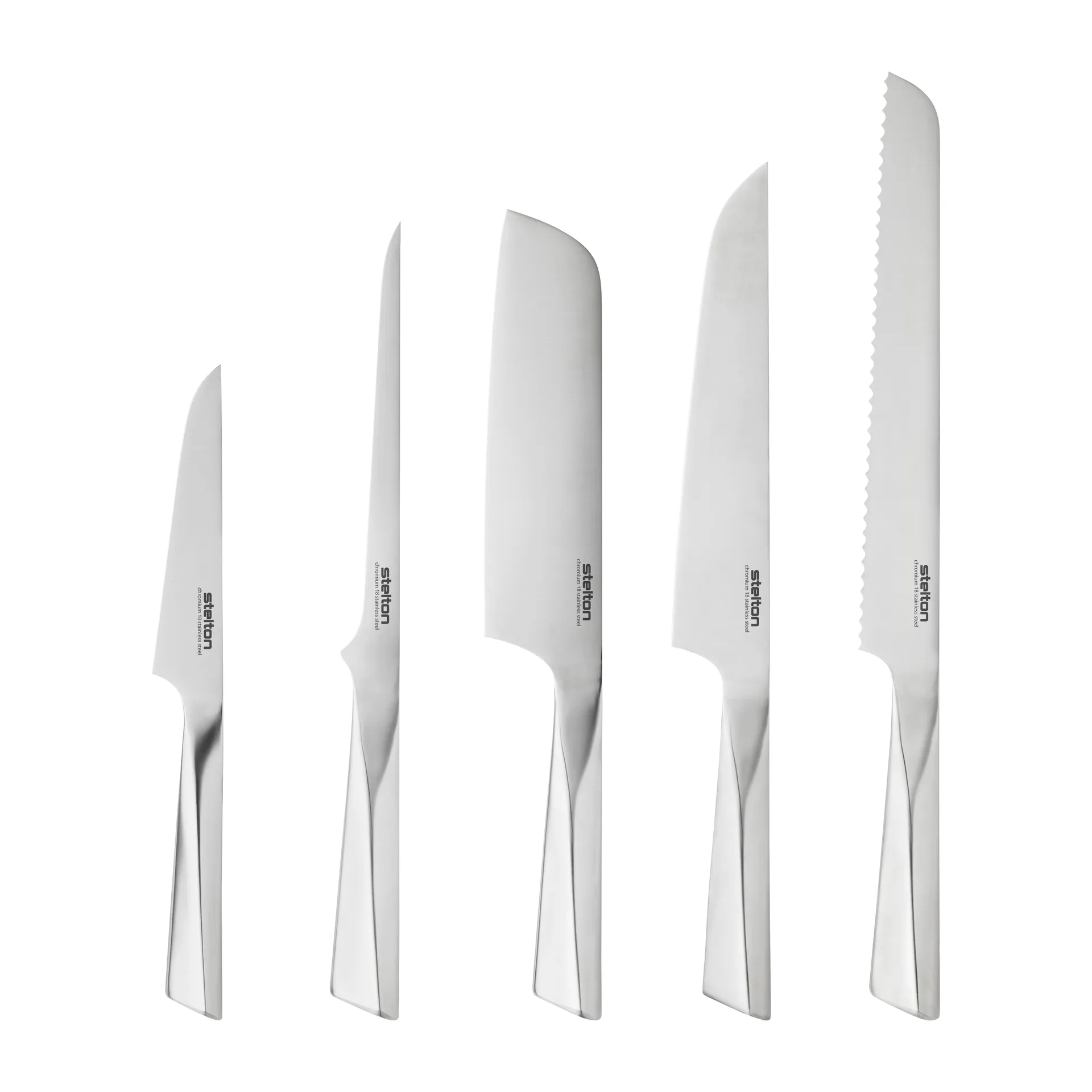 Cuchillo santoku Trigono, 18 cm Stelton