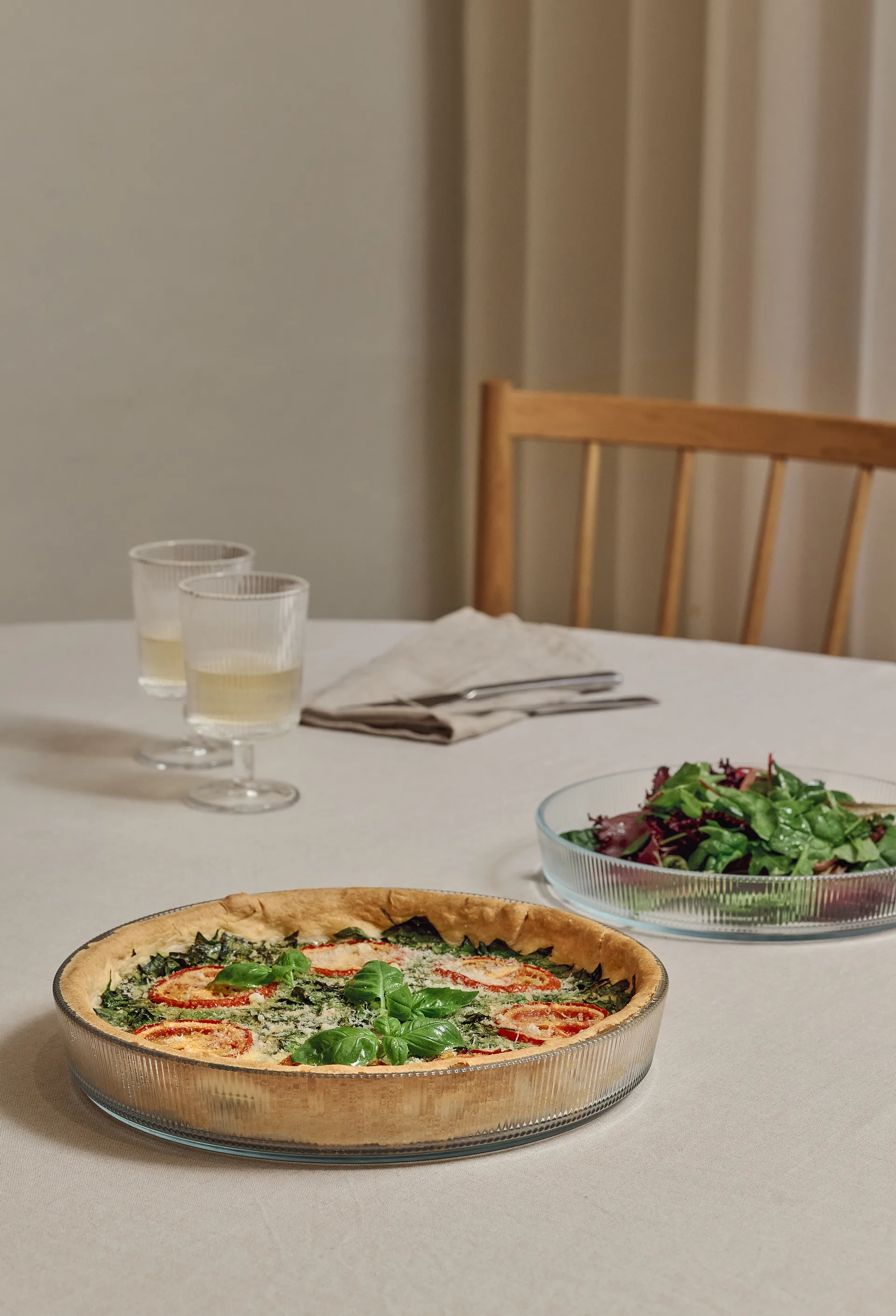 Fuente para horno Pilastro, transparente, Ø28 cm Stelton