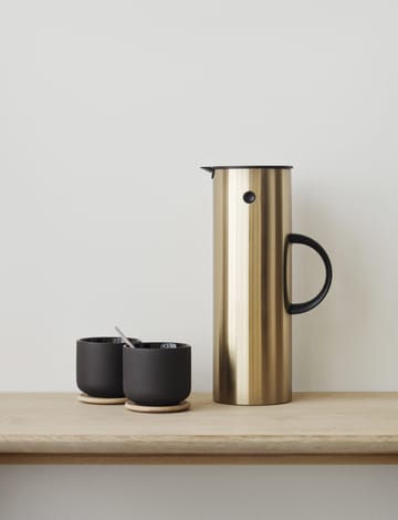 Jarra termo EM77 1 l - Brushed brass - Stelton