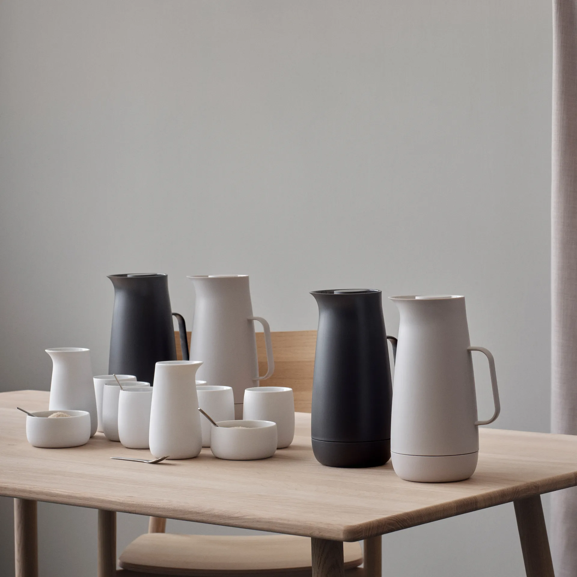 Jarra termo Foster plástico 1 L, Light grey Stelton