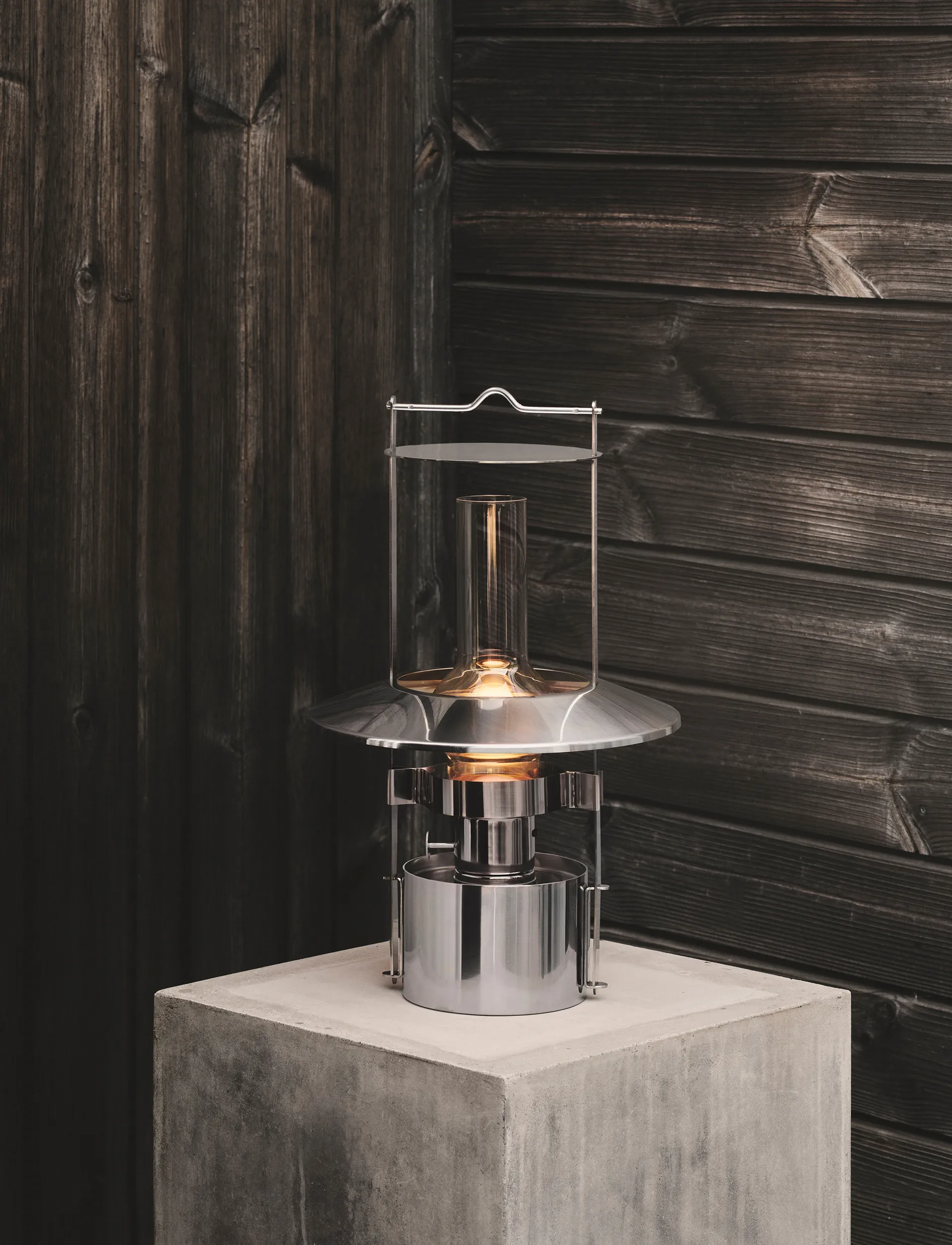 Lámpara farol náutico EM 43 cm, Steel Stelton