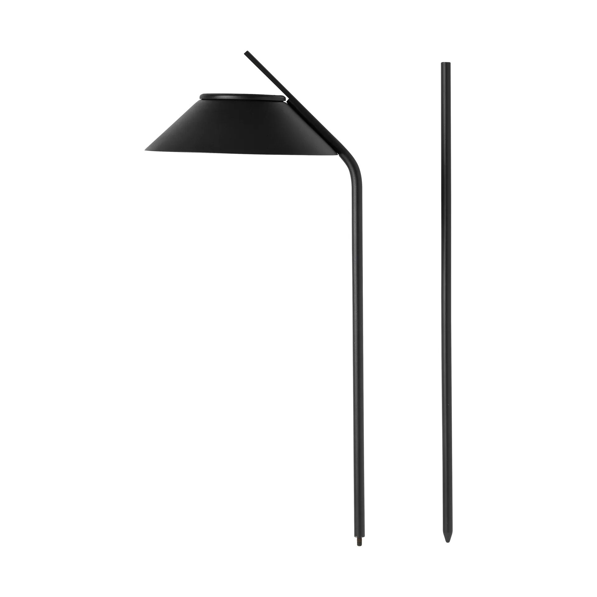 Lámpara solar de poste con soporte Vinkel, Negro Stelton