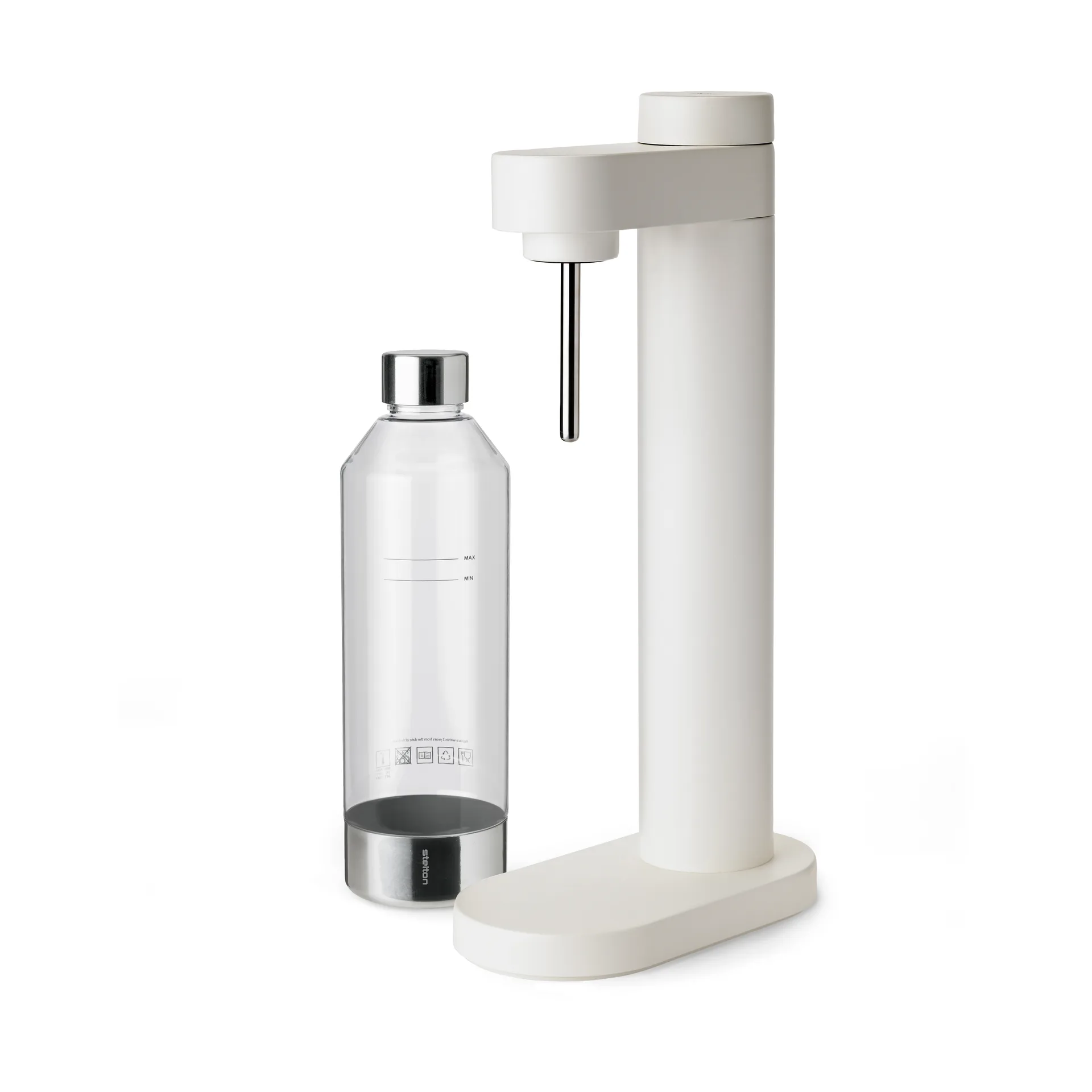 Máquina de agua con gas Brus, Blanco suave Stelton