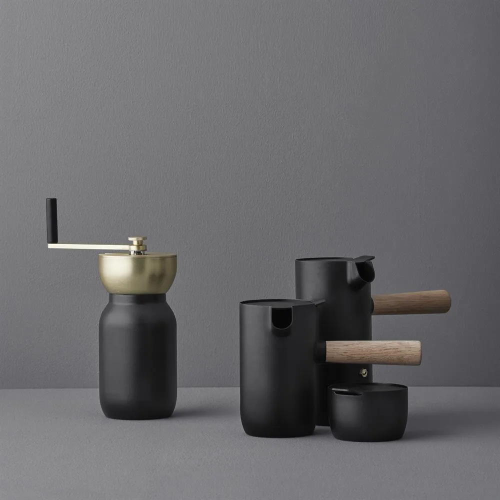 Molinillo de café Collar, negro-latón Stelton