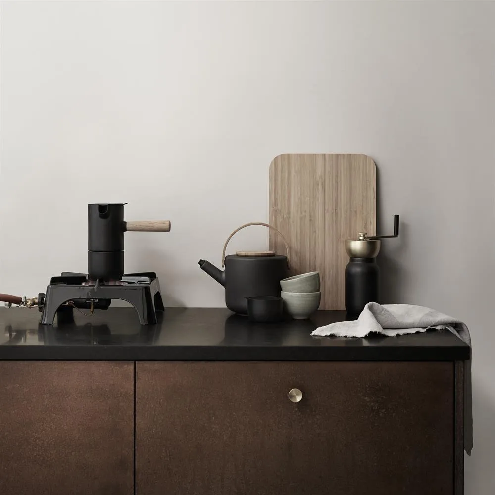 Molinillo de café Collar, negro-latón Stelton