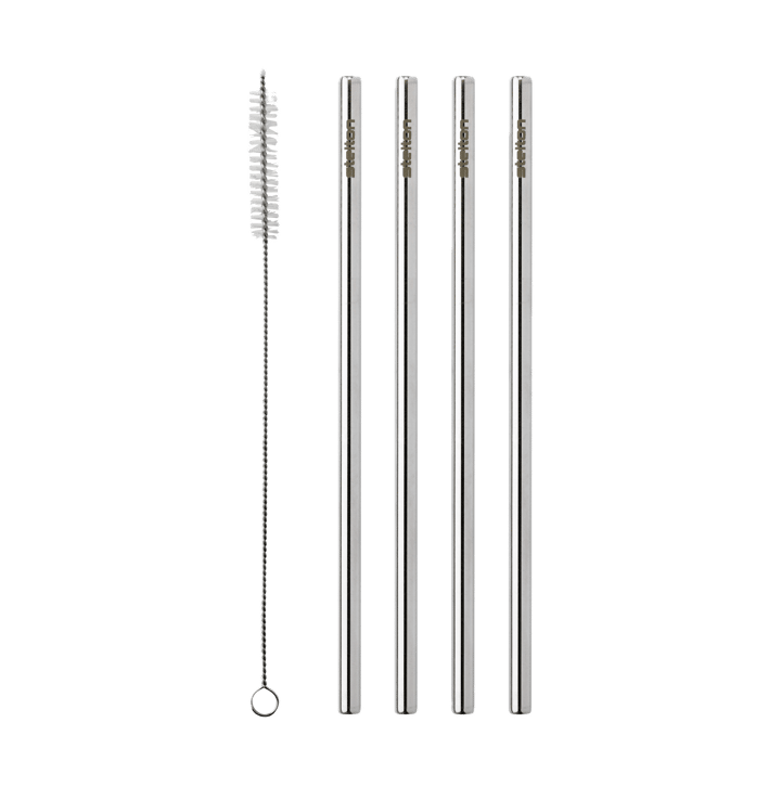 Pajitas reutilizables Stelton 4-pack - Steel - Stelton