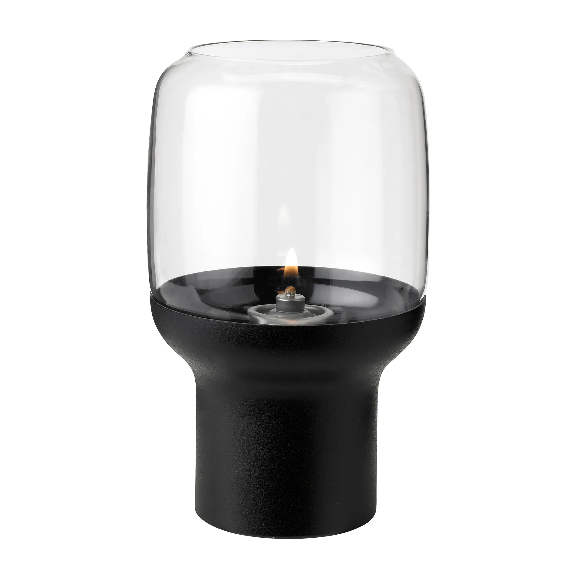 Portavelas Hoop hurricane Ø10 cm, negro Stelton