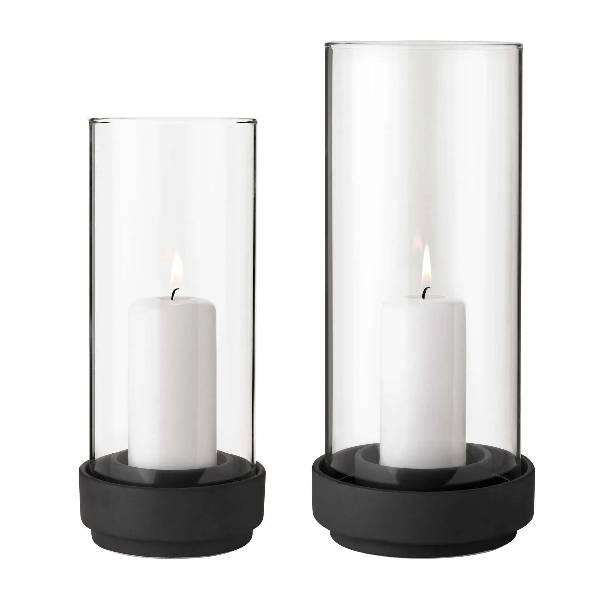 Portavelas Hurricane negro, grande Stelton