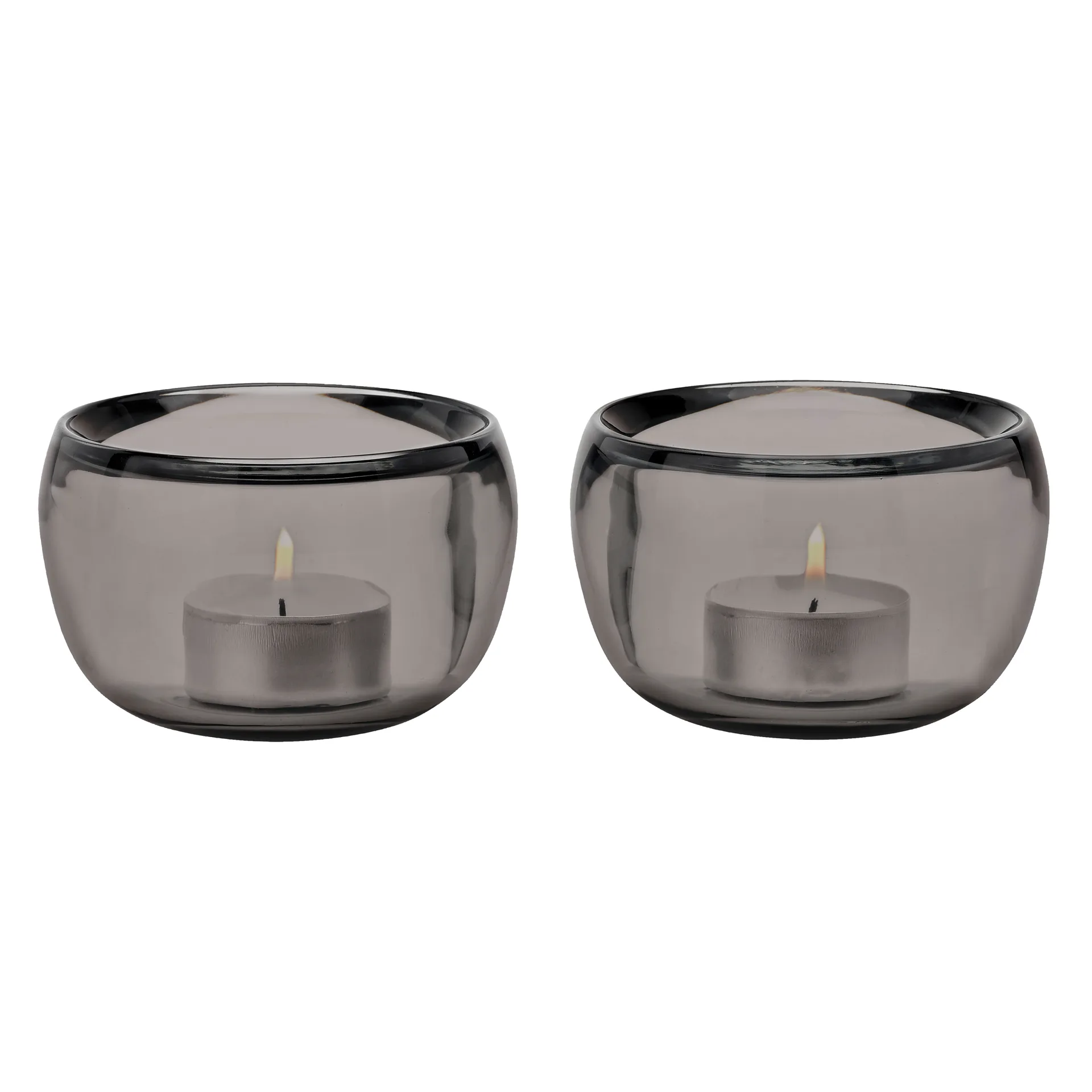 Set de 2 portavelas Ora, Smoke Stelton