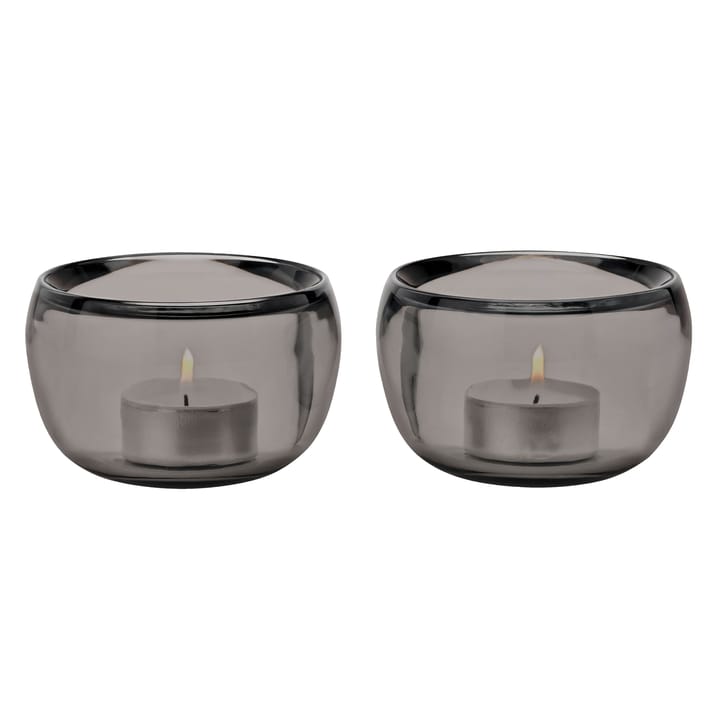 Set de 2 portavelas Ora - Smoke - Stelton