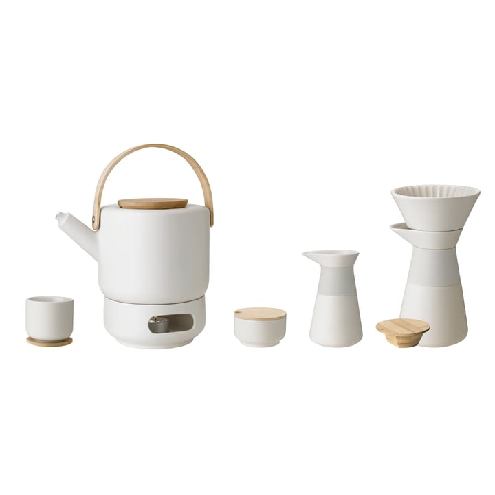 Taza con posavasos Theo, Sand Stelton