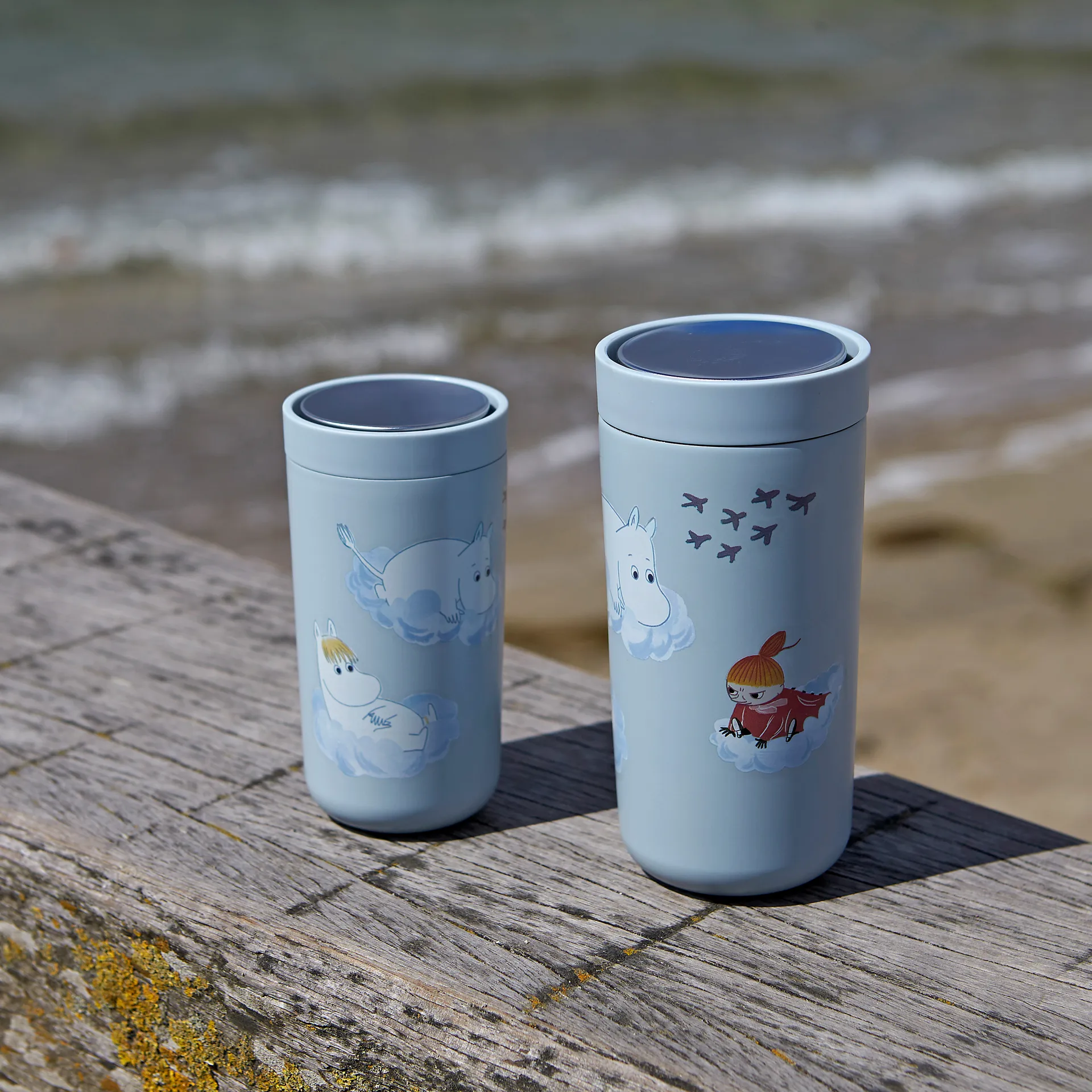 Taza térmica To Go Click Mumin 0,2 l, Soft cloud Stelton