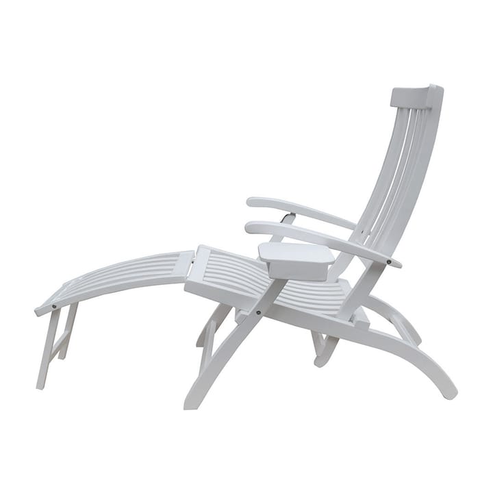 Sillón jardín Lobby blanco, incl. Bandeja y protector de lluvia Stockamöllan