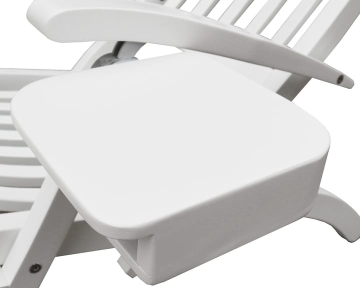 Sillón jardín Lobby blanco, incl. Bandeja y protector de lluvia Stockamöllan