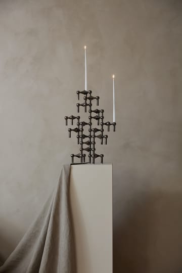 3 Candelabros STOFF Nagel - cromo negro - STOFF