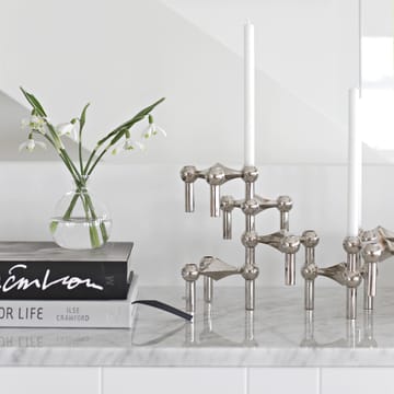 3 Candelabros STOFF Nagel - cromo - STOFF