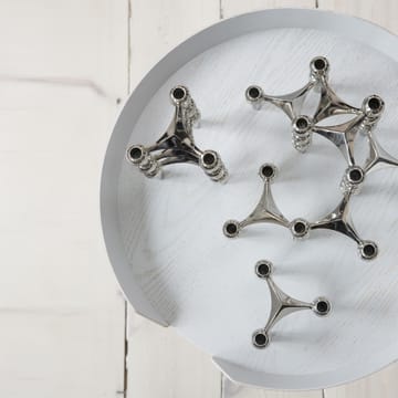 3 Candelabros STOFF Nagel - cromo - STOFF