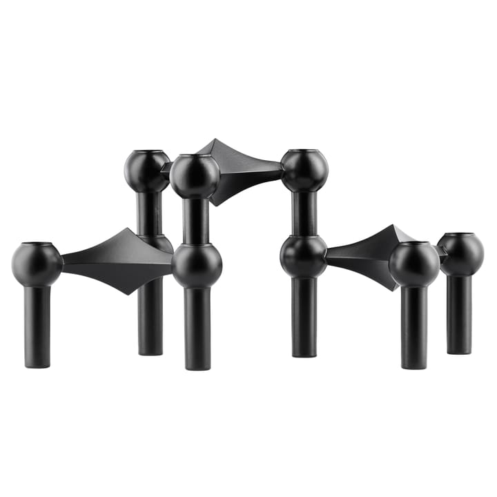 3 Candelabros STOFF Nagel - negro - STOFF