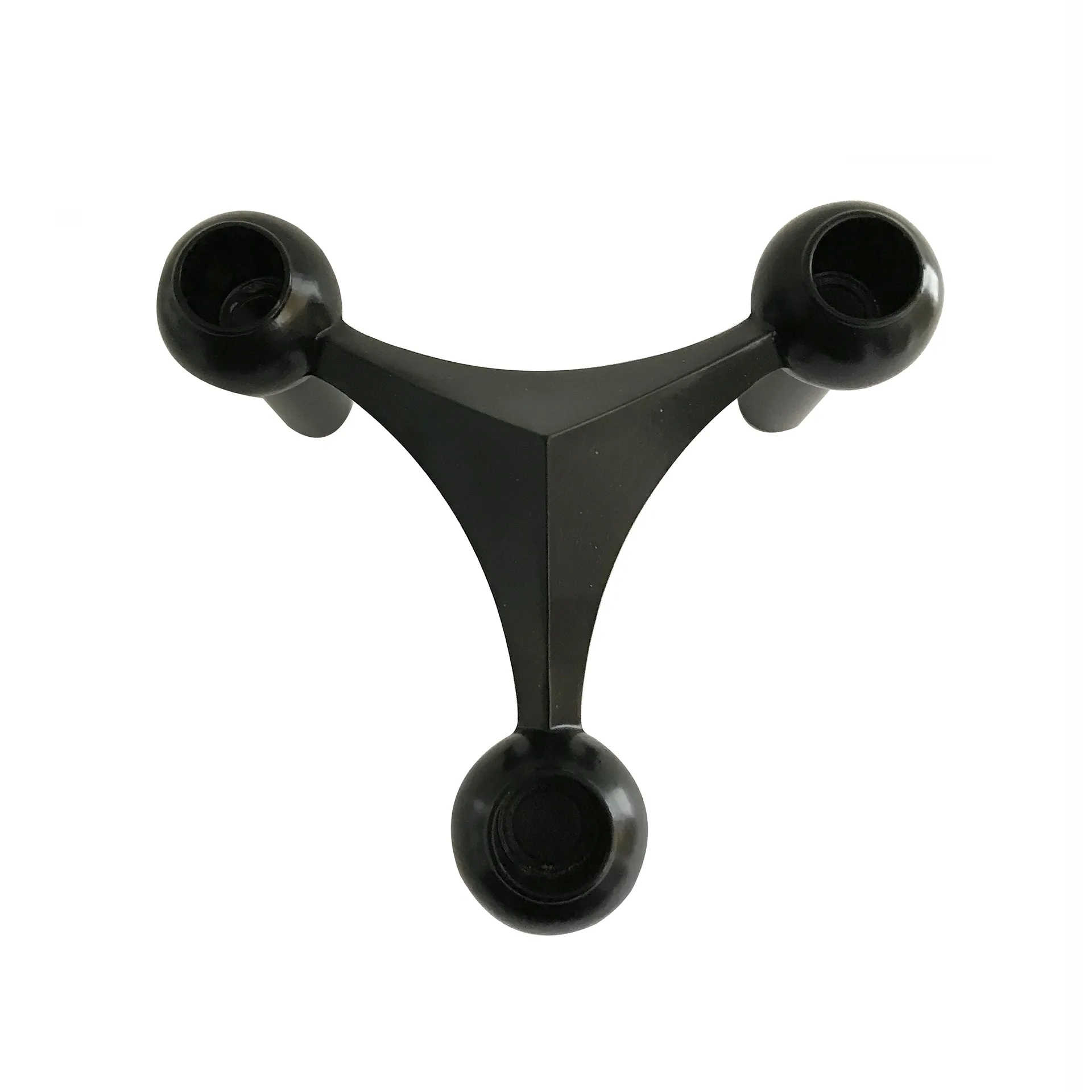 3 Candelabros STOFF Nagel, negro STOFF