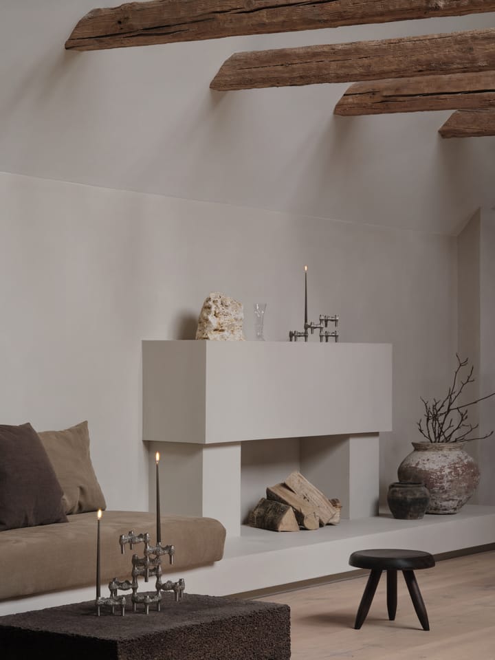 3 Candelabros STOFF Quist , Cromo cepillado STOFF