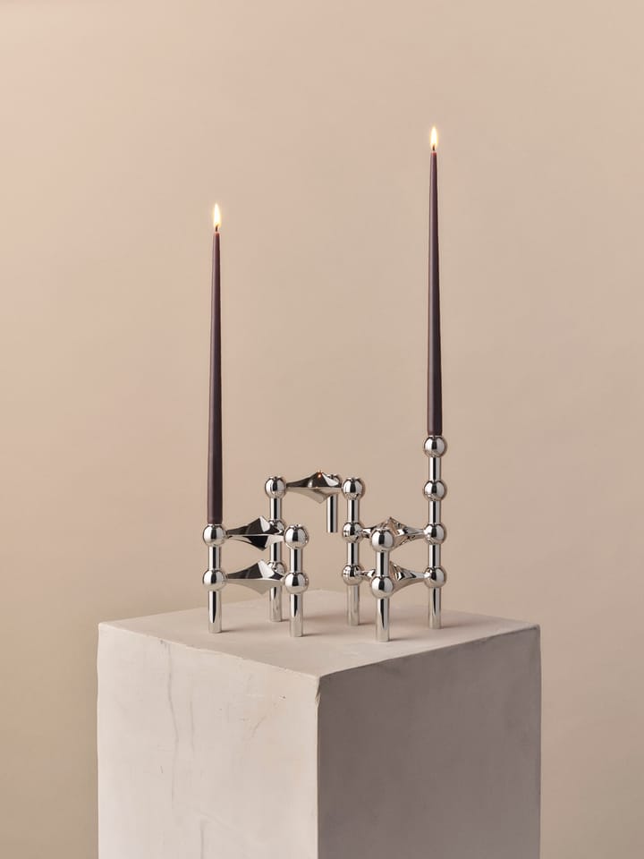 6 Velas cónicas STOFF de ester & erik, Espresso STOFF