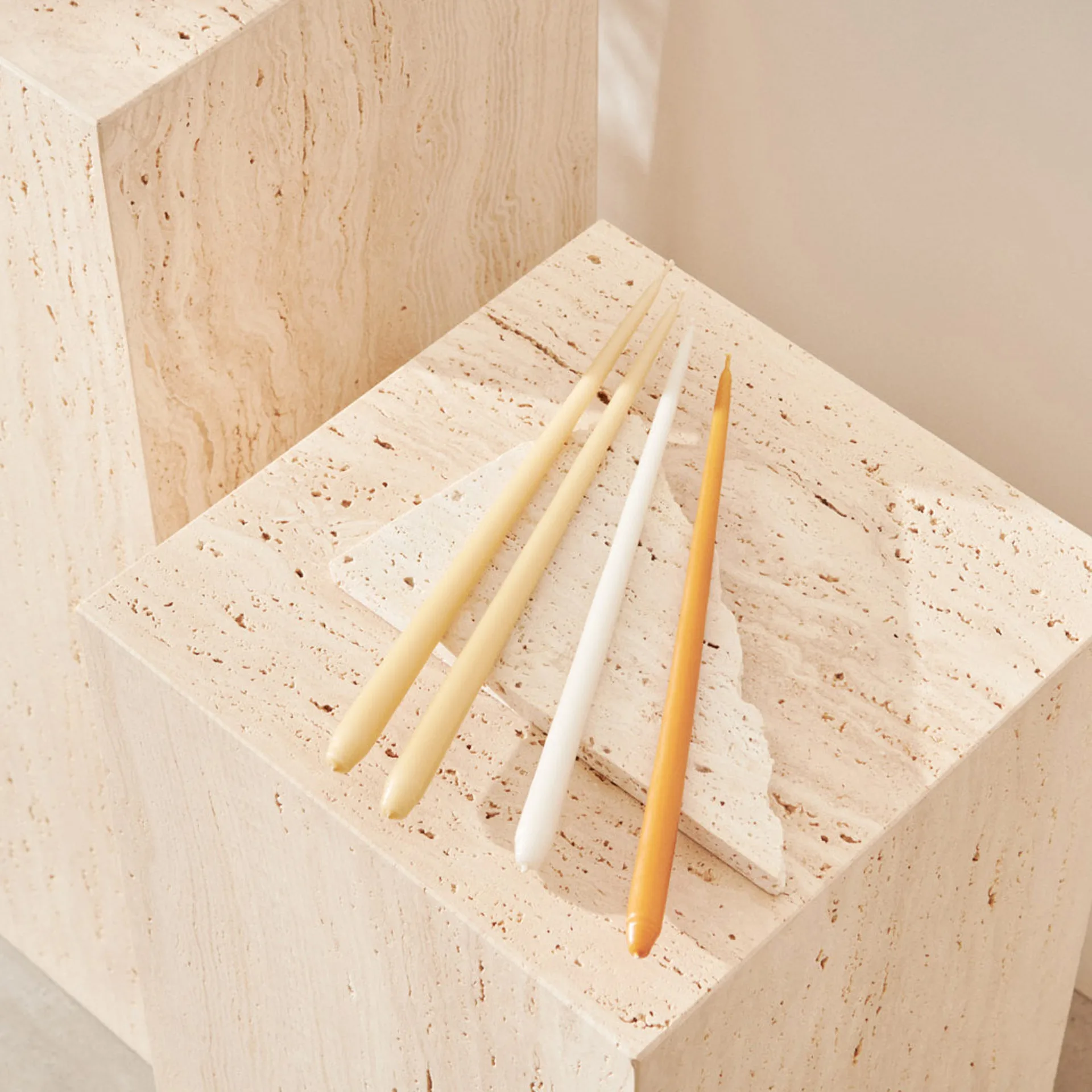 6 Velas cónicas STOFF de ester & erik, Ginger STOFF