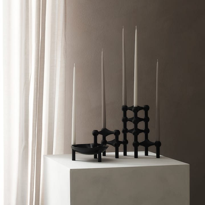 6 Velas cónicas STOFF de ester & erik, Off-white STOFF