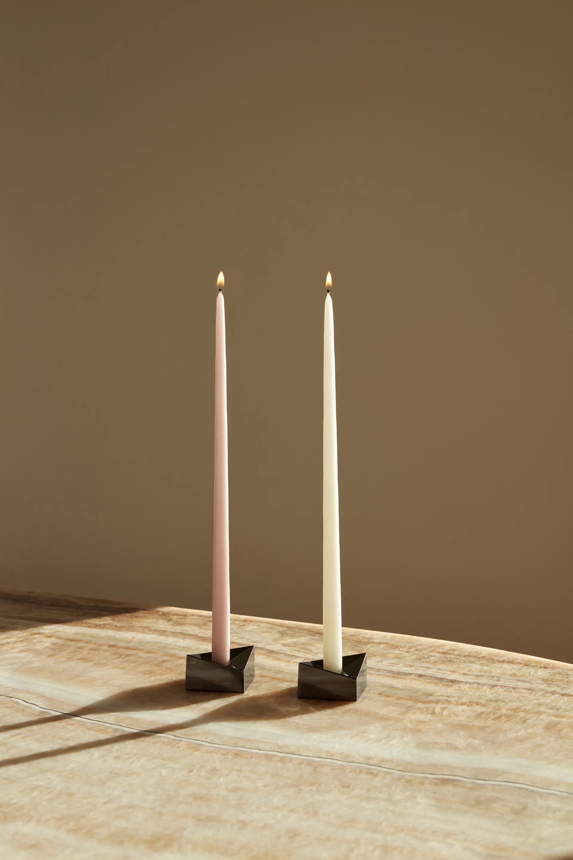 6 Velas cónicas STOFF de ester & erik, Soft rose STOFF