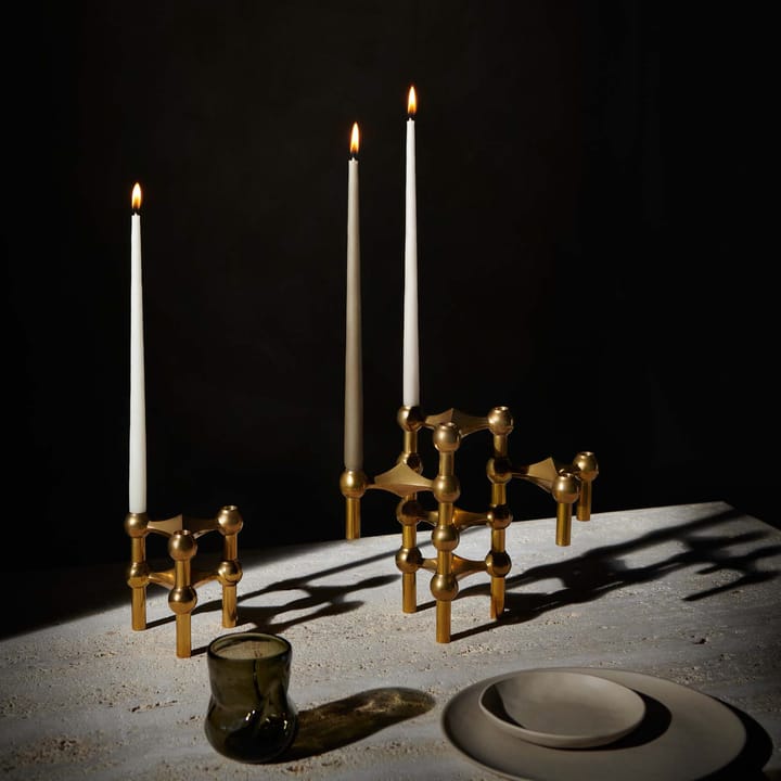 6 Velas cónicas STOFF de ester & erik, Taupe STOFF
