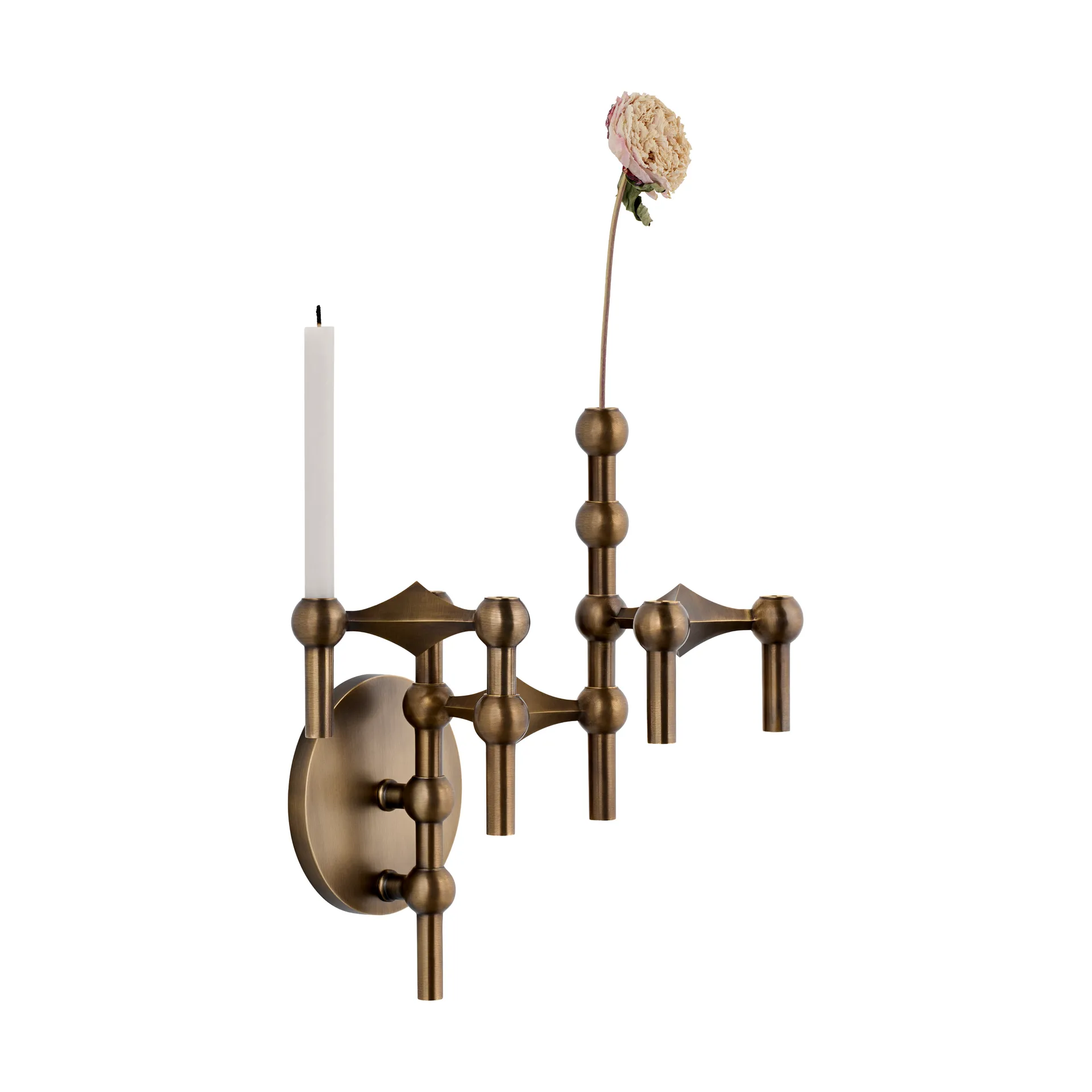 Candelabro de pared STOFF Nagel, Bronzed brass STOFF