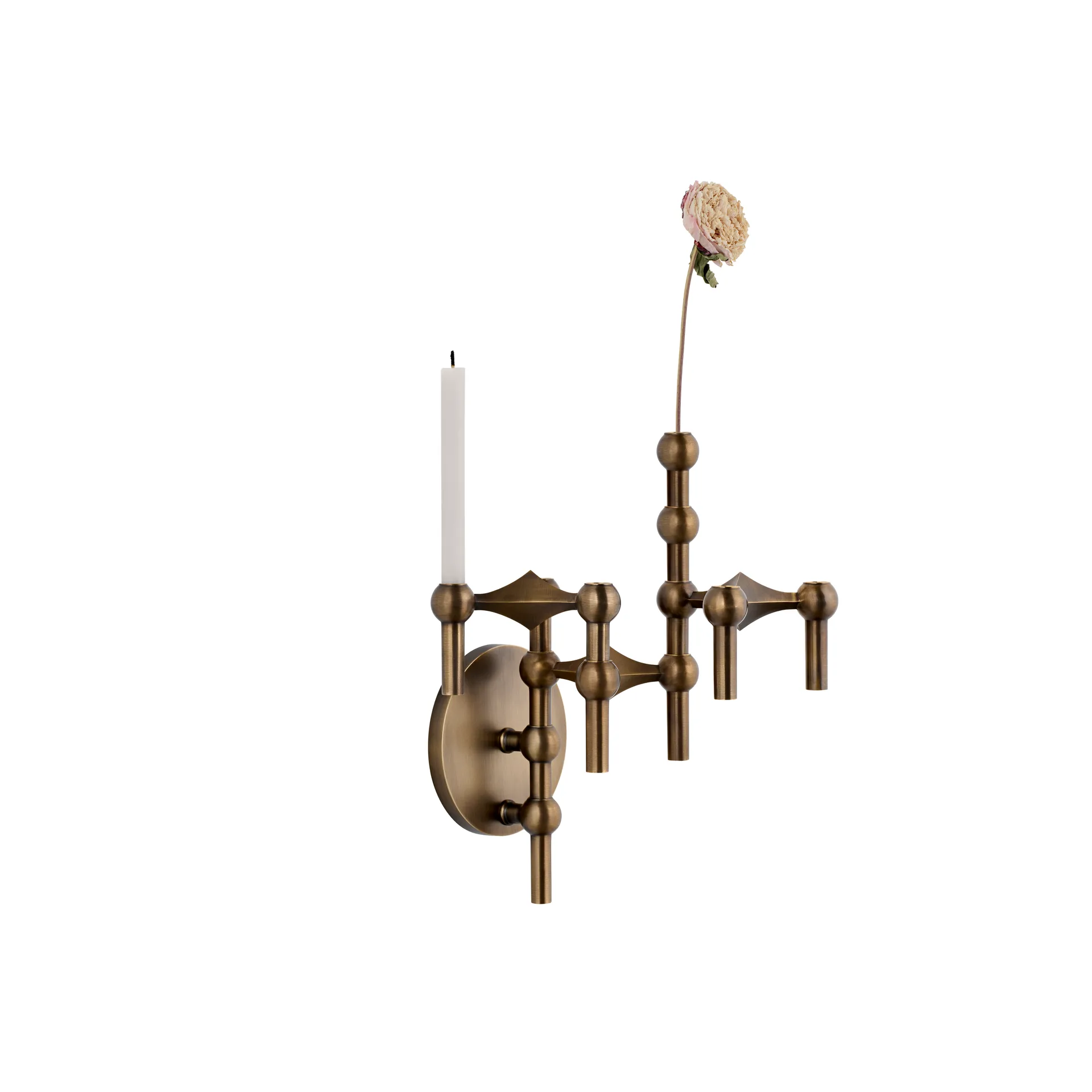 Candelabro de pared STOFF Nagel, Bronzed brass STOFF