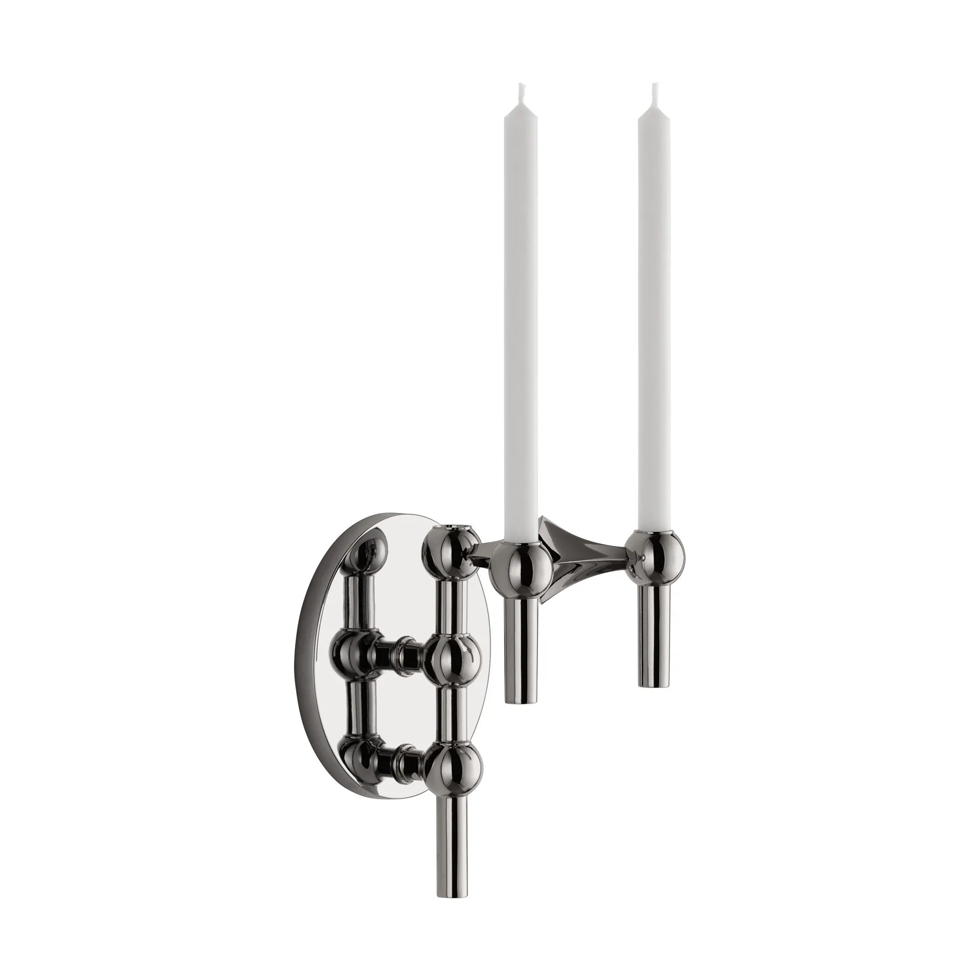 Candelabro de pared STOFF Nagel, Cromo negro STOFF