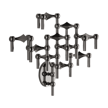 Candelabro de pared STOFF Nagel - Cromo negro - STOFF