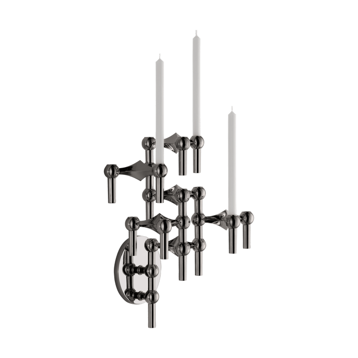 Candelabro de pared STOFF Nagel, Cromo negro STOFF