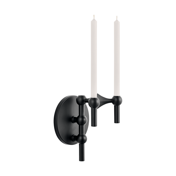 Candelabro de pared STOFF Nagel, Negro mate STOFF