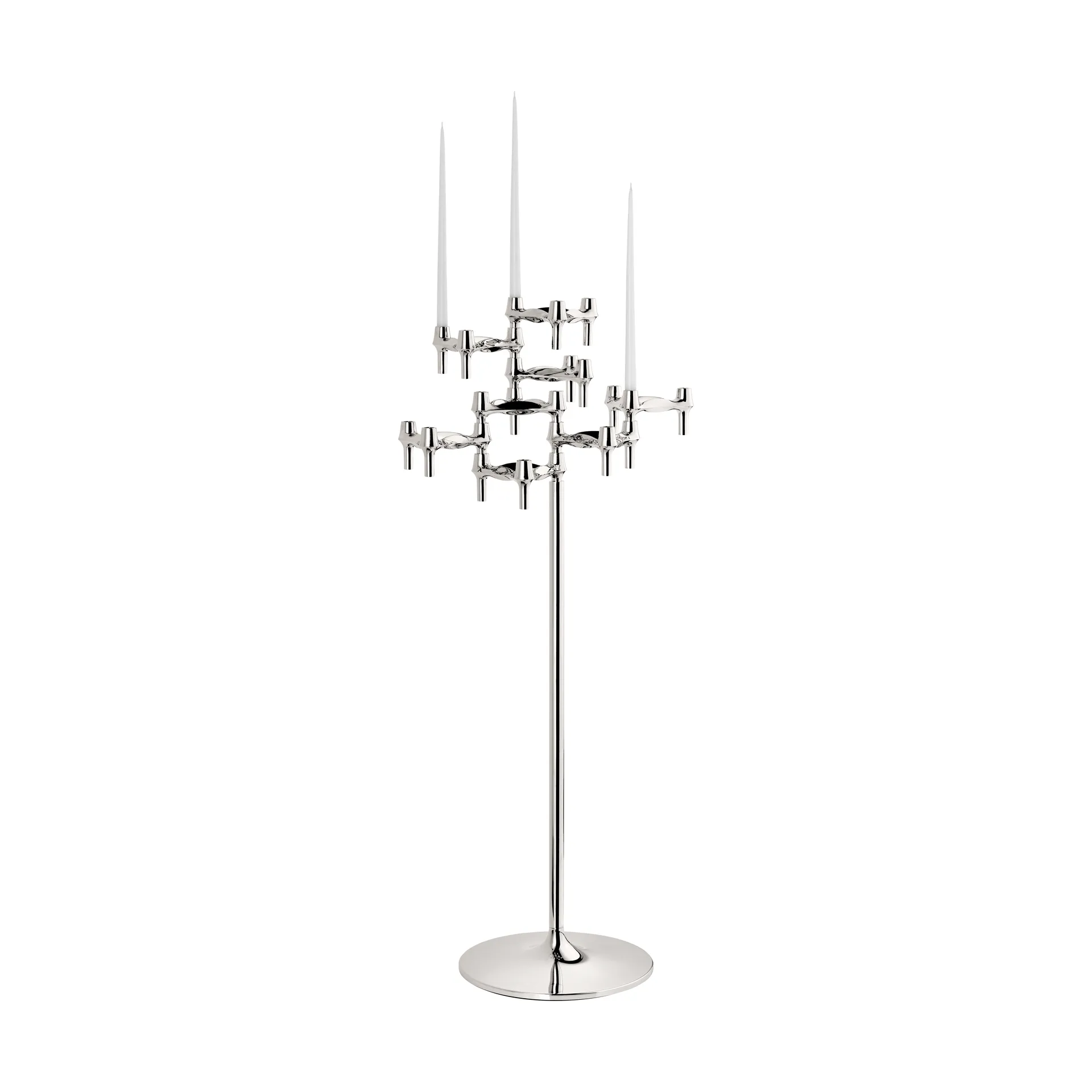 Candelabro de pie STOFF Nagel 70 cm, Chrome STOFF