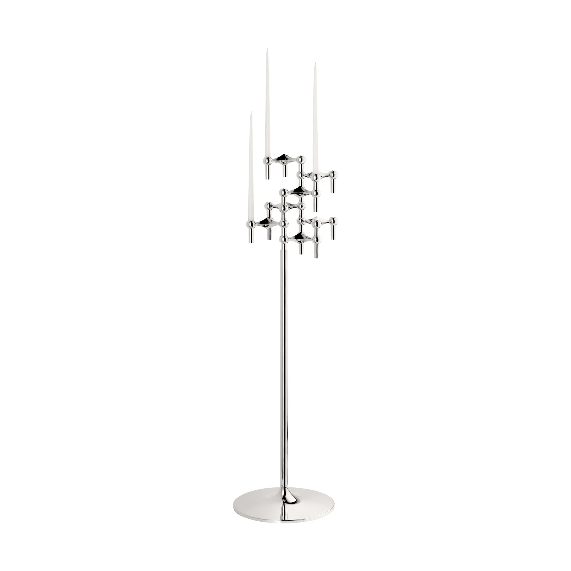 Candelabro de pie STOFF Nagel 70 cm, Chrome STOFF