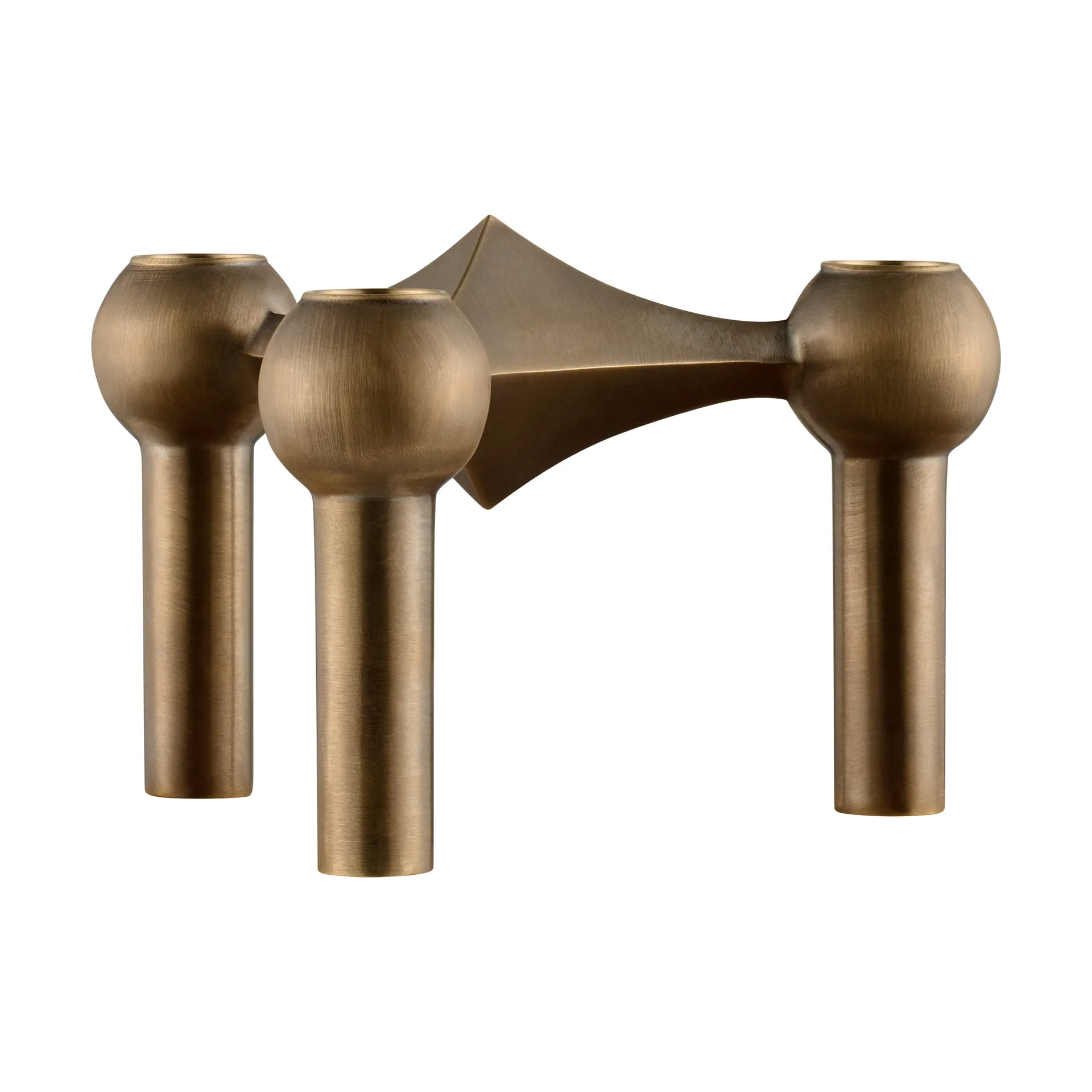 Candelabro Nagel, Bronzed brass STOFF