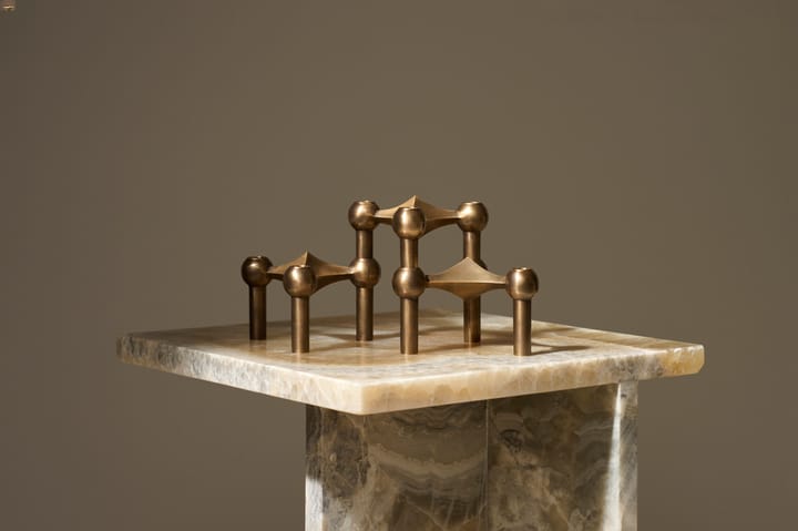 Candelabro Nagel, Bronzed brass STOFF