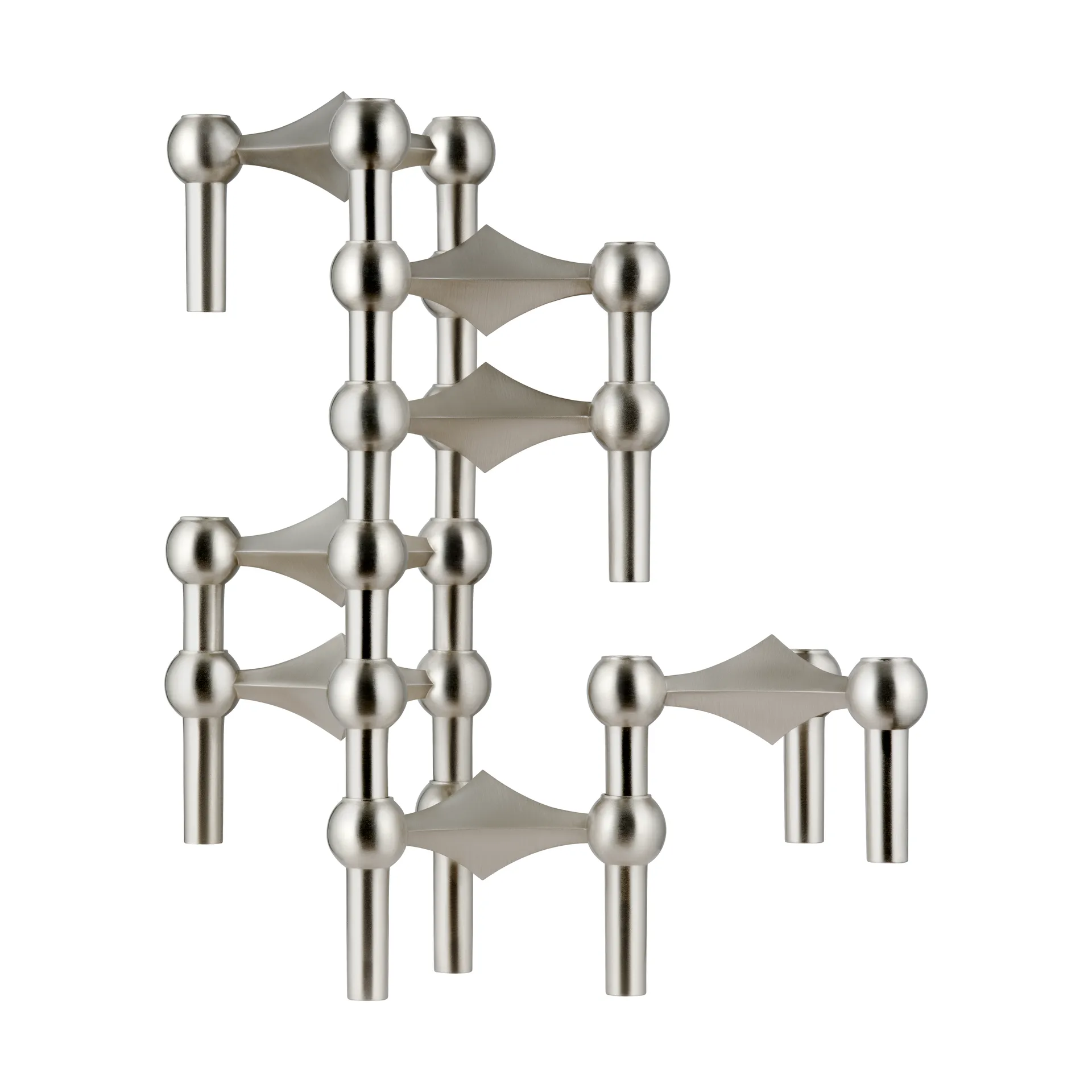 Candelabro Nagel, Cromo cepillado STOFF