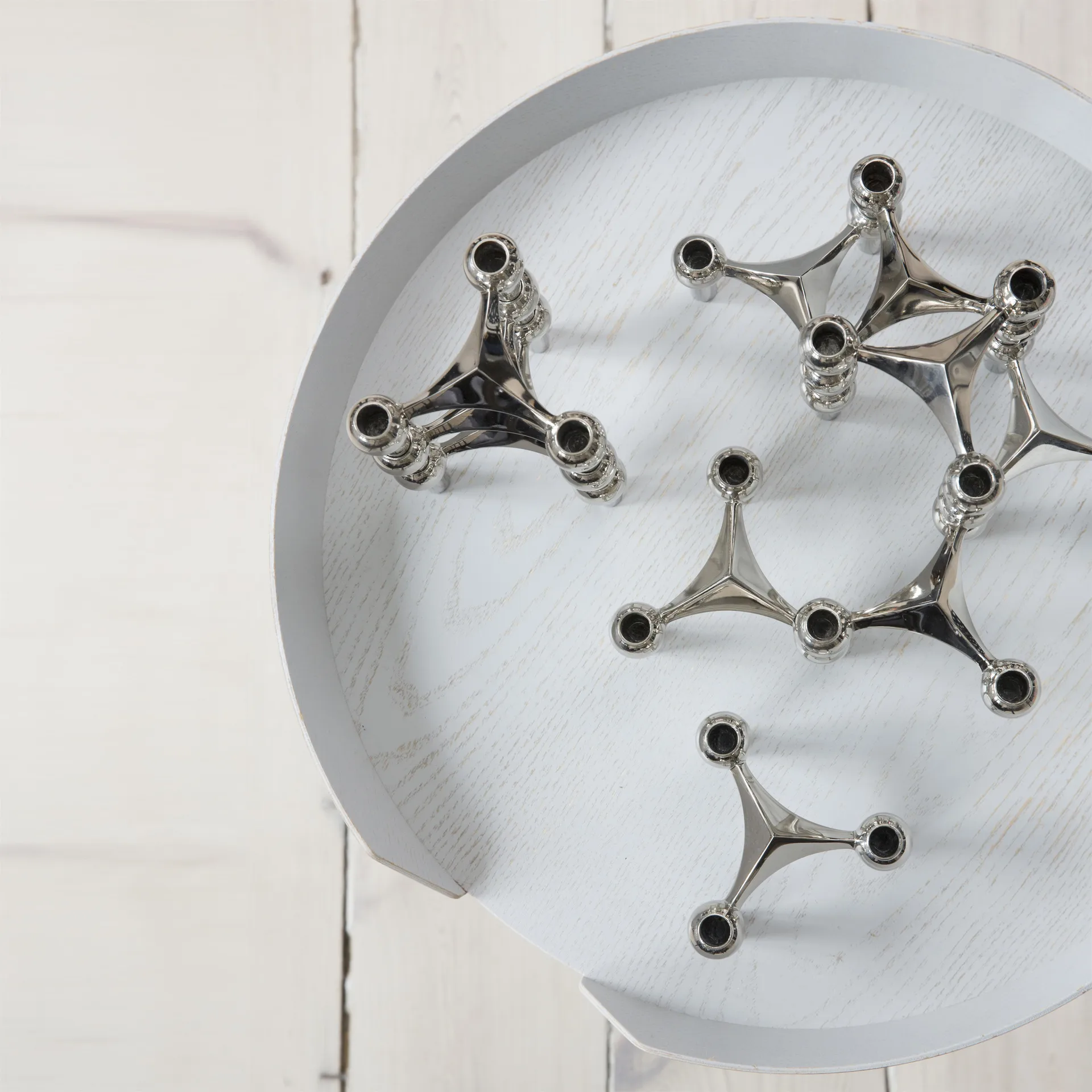 Candelabro Nagel, cromo STOFF