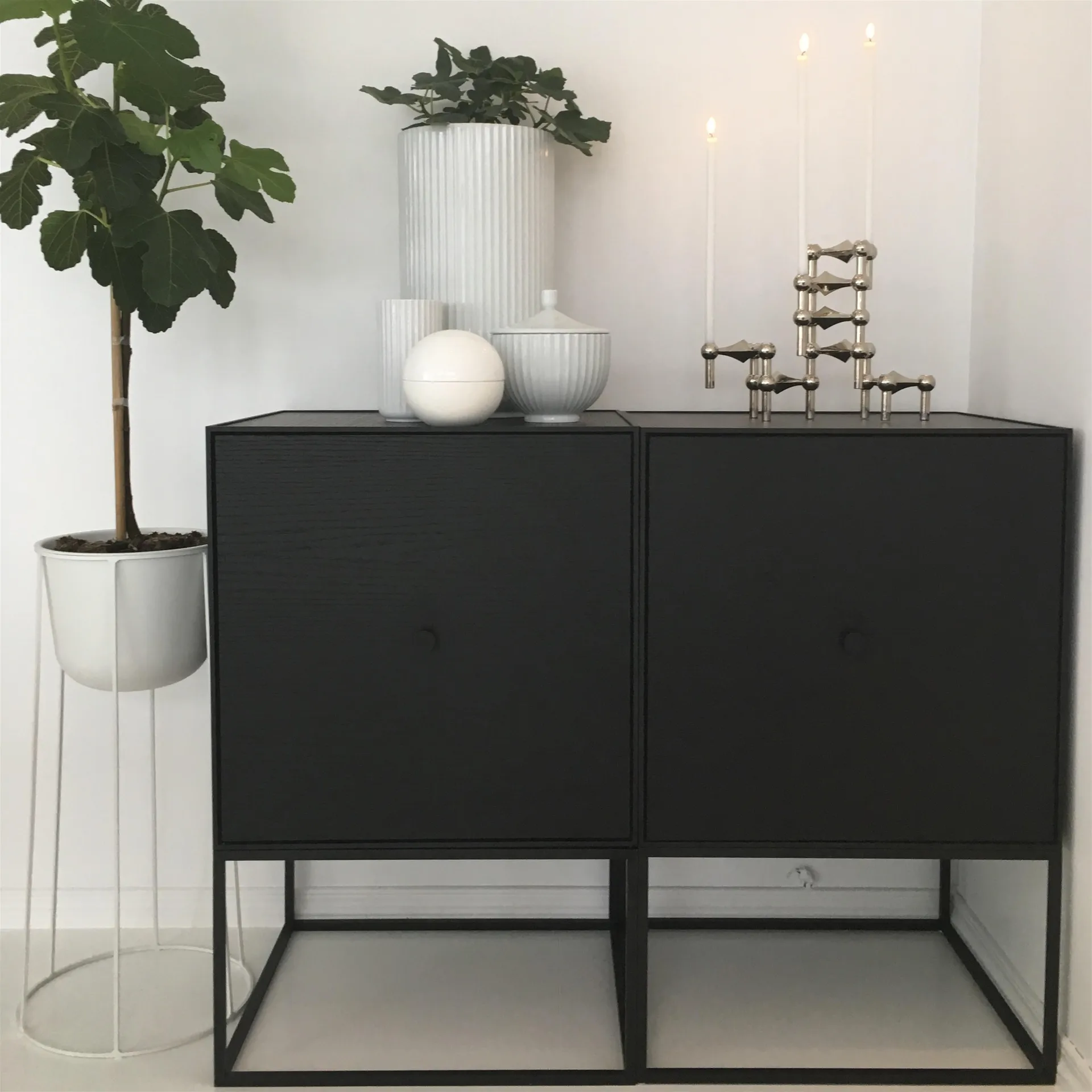 Candelabro Nagel, cromo STOFF