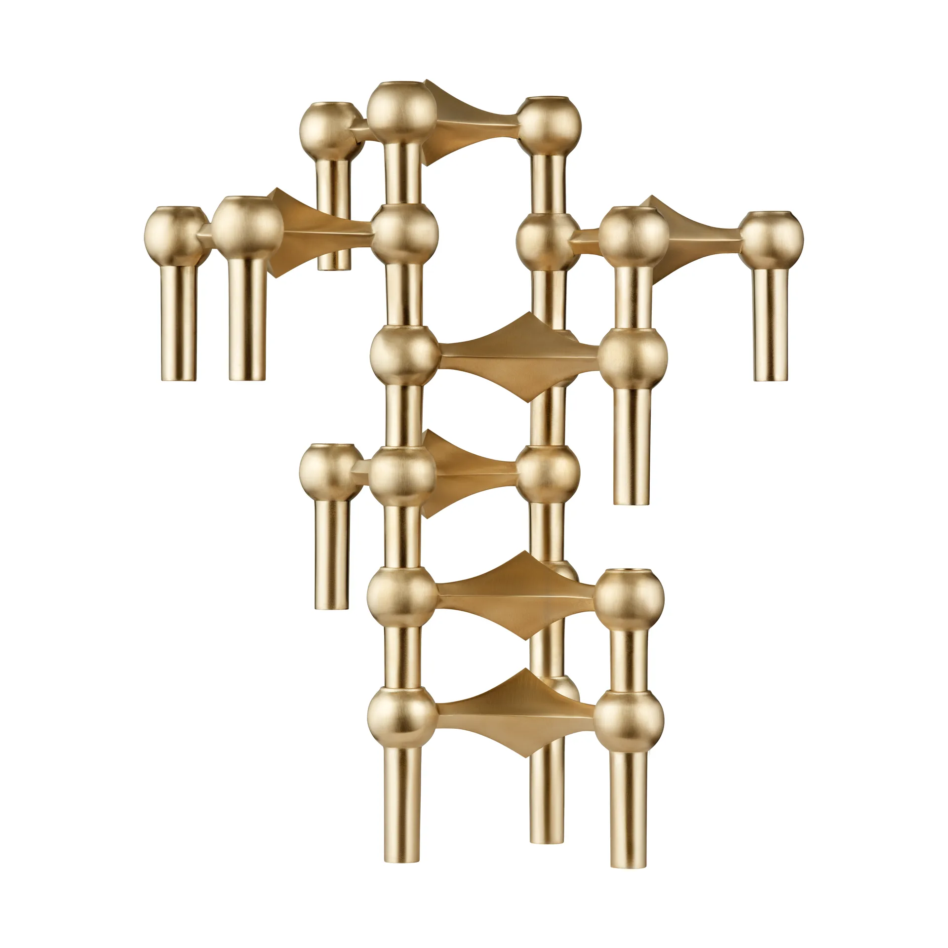 Candelabro Nagel, Latón cepillado STOFF