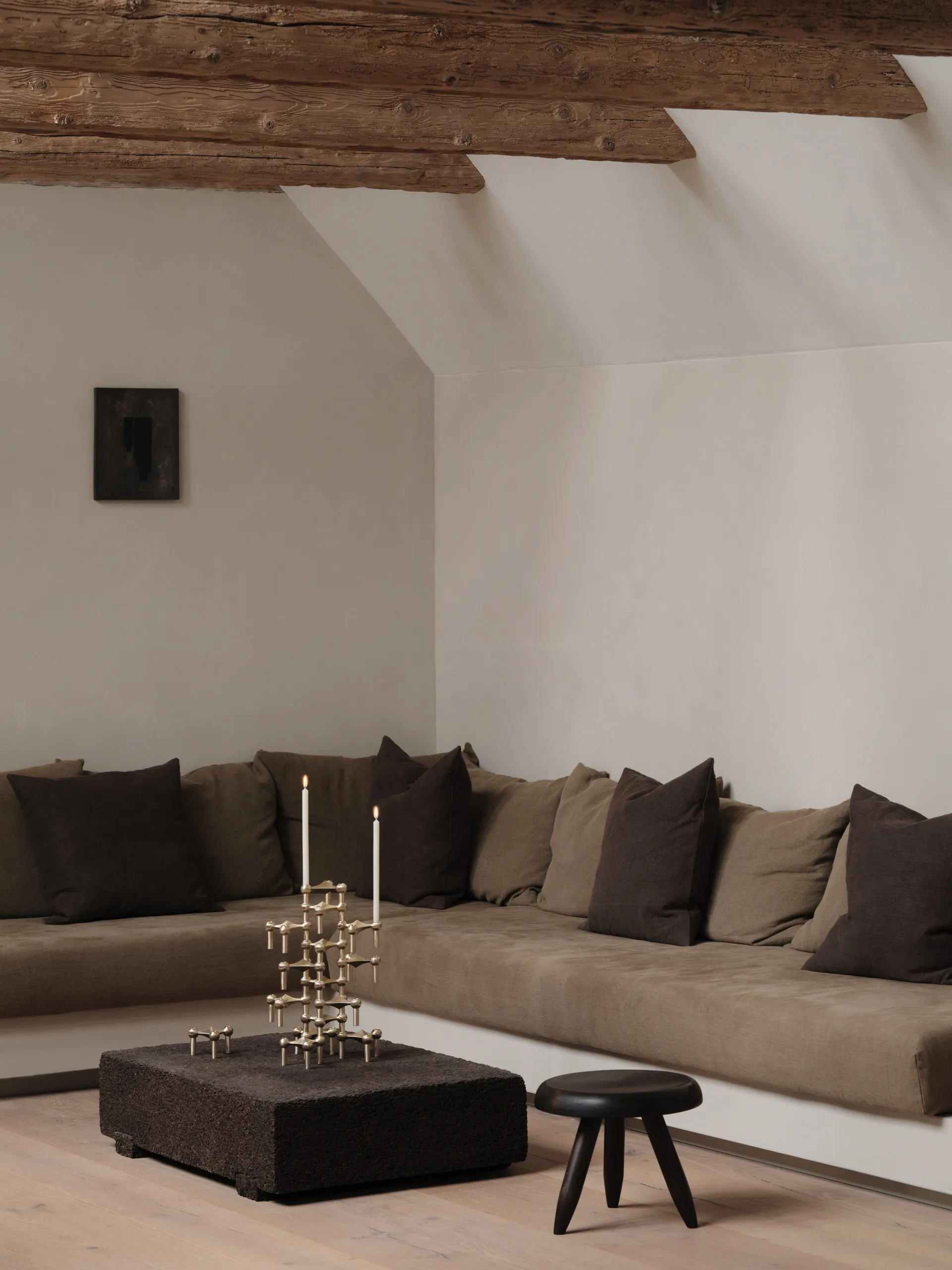 Candelabro Nagel, Latón cepillado STOFF